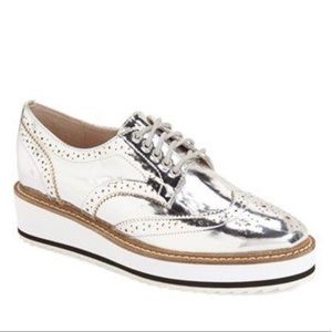 Shelly London Silver Emma Platform Oxford